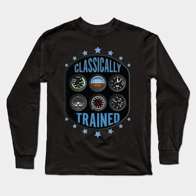 Classically Trained Pilots Six Pack Long Sleeve T-Shirt by zehrdesigns